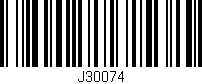 Código de barras (EAN, GTIN, SKU, ISBN): 'J30074'