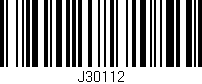 Código de barras (EAN, GTIN, SKU, ISBN): 'J30112'