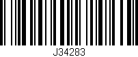 Código de barras (EAN, GTIN, SKU, ISBN): 'J34283'