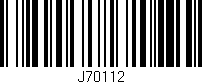 Código de barras (EAN, GTIN, SKU, ISBN): 'J70112'