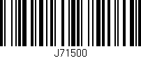 Código de barras (EAN, GTIN, SKU, ISBN): 'J71500'