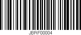 Código de barras (EAN, GTIN, SKU, ISBN): 'JBRF00004'