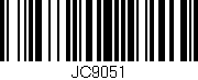Código de barras (EAN, GTIN, SKU, ISBN): 'JC9051'