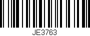 Código de barras (EAN, GTIN, SKU, ISBN): 'JE3763'