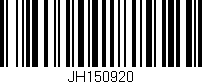 Código de barras (EAN, GTIN, SKU, ISBN): 'JH150920'