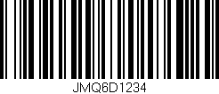 Código de barras (EAN, GTIN, SKU, ISBN): 'JMQ6D1234'