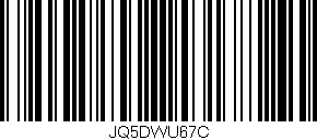 Código de barras (EAN, GTIN, SKU, ISBN): 'JQ5DWU67C'