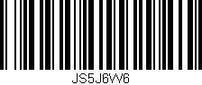 Código de barras (EAN, GTIN, SKU, ISBN): 'JS5J6W6'