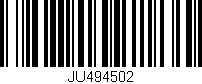 Código de barras (EAN, GTIN, SKU, ISBN): 'JU494502'