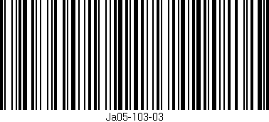 Código de barras (EAN, GTIN, SKU, ISBN): 'Ja05-103-03'
