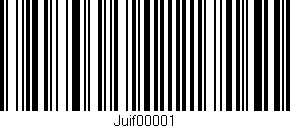 Código de barras (EAN, GTIN, SKU, ISBN): 'Juif00001'