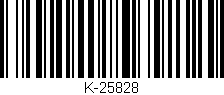Código de barras (EAN, GTIN, SKU, ISBN): 'K-25828'