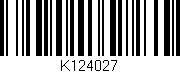 Código de barras (EAN, GTIN, SKU, ISBN): 'K124027'