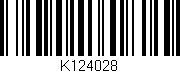 Código de barras (EAN, GTIN, SKU, ISBN): 'K124028'