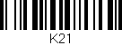 Código de barras (EAN, GTIN, SKU, ISBN): 'K21'