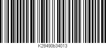 Código de barras (EAN, GTIN, SKU, ISBN): 'K28490b34013'