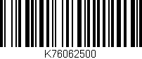 Código de barras (EAN, GTIN, SKU, ISBN): 'K76062500'