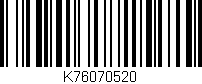 Código de barras (EAN, GTIN, SKU, ISBN): 'K76070520'