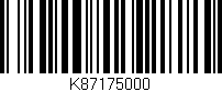 Código de barras (EAN, GTIN, SKU, ISBN): 'K87175000'