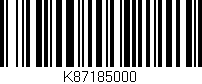 Código de barras (EAN, GTIN, SKU, ISBN): 'K87185000'