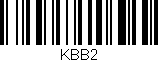 Código de barras (EAN, GTIN, SKU, ISBN): 'KBB2'