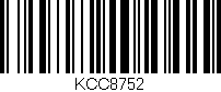 Código de barras (EAN, GTIN, SKU, ISBN): 'KCC8752'