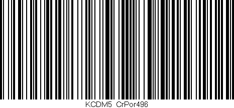 Código de barras (EAN, GTIN, SKU, ISBN): 'KCDM5_CrPor496'