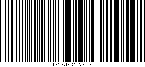 Código de barras (EAN, GTIN, SKU, ISBN): 'KCDM7_CrPor496'