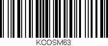 Código de barras (EAN, GTIN, SKU, ISBN): 'KCOSM63'