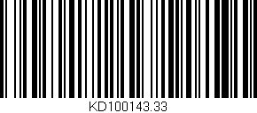 Código de barras (EAN, GTIN, SKU, ISBN): 'KD100143.33'
