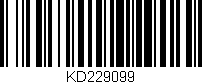 Código de barras (EAN, GTIN, SKU, ISBN): 'KD229099'