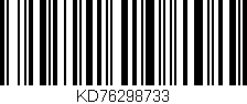 Código de barras (EAN, GTIN, SKU, ISBN): 'KD76298733'