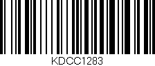 Código de barras (EAN, GTIN, SKU, ISBN): 'KDCC1283'