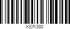 Código de barras (EAN, GTIN, SKU, ISBN): 'KER380'