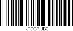 Código de barras (EAN, GTIN, SKU, ISBN): 'KFSCRUB3'
