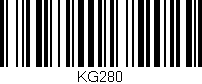 Código de barras (EAN, GTIN, SKU, ISBN): 'KG280'