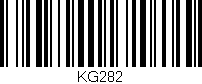 Código de barras (EAN, GTIN, SKU, ISBN): 'KG282'
