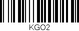 Código de barras (EAN, GTIN, SKU, ISBN): 'KGO2'