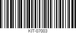 Código de barras (EAN, GTIN, SKU, ISBN): 'KIT-07003'