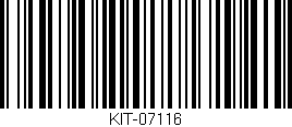 Código de barras (EAN, GTIN, SKU, ISBN): 'KIT-07116'