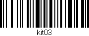 Código de barras (EAN, GTIN, SKU, ISBN): 'KIT03'