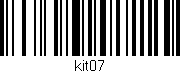 Código de barras (EAN, GTIN, SKU, ISBN): 'KIT07'