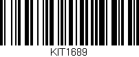 Código de barras (EAN, GTIN, SKU, ISBN): 'KIT1689'