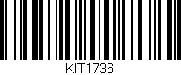 Código de barras (EAN, GTIN, SKU, ISBN): 'KIT1736'