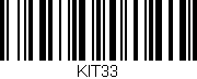 Código de barras (EAN, GTIN, SKU, ISBN): 'KIT33'