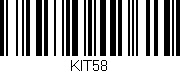 Código de barras (EAN, GTIN, SKU, ISBN): 'KIT58'