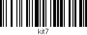 Código de barras (EAN, GTIN, SKU, ISBN): 'KIT7'