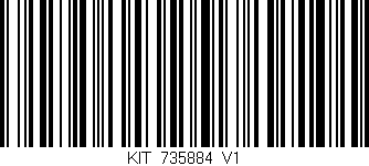 Código de barras (EAN, GTIN, SKU, ISBN): 'KIT_735884_V1'