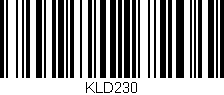 Código de barras (EAN, GTIN, SKU, ISBN): 'KLD230'