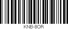 Código de barras (EAN, GTIN, SKU, ISBN): 'KNB-8OR'